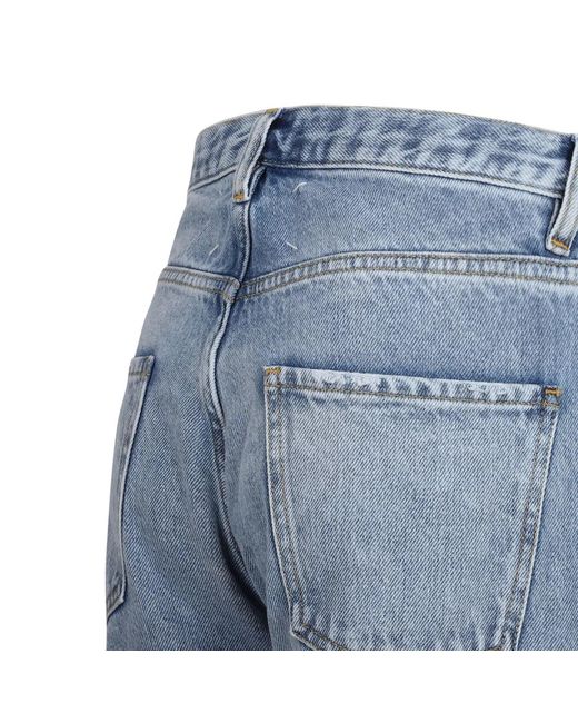 Maison Margiela Blue Straight Jeans With Contrasted Pockets