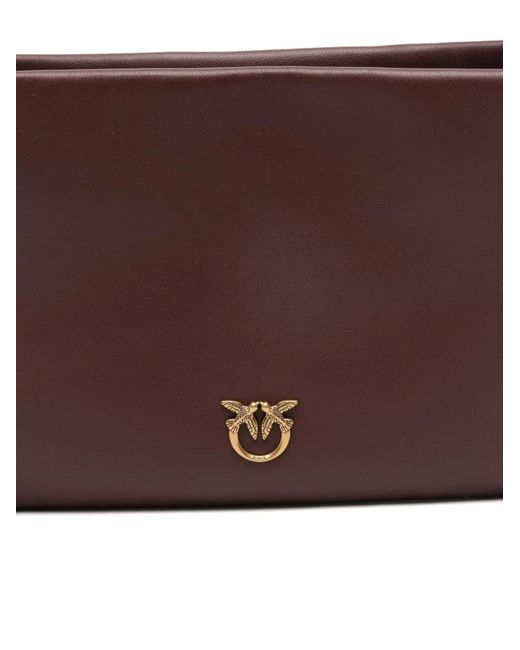 Pinko Brown Tone Zip Top Bag
