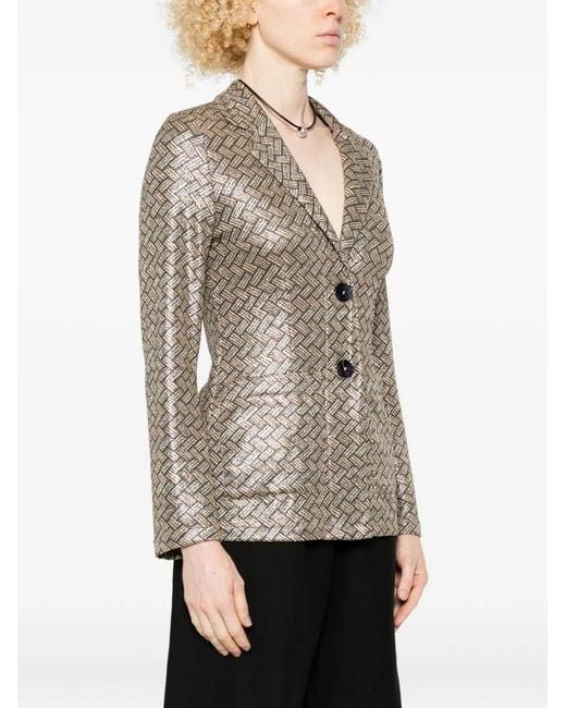 Siyu Brown Tallis Single-Breasted Jacket