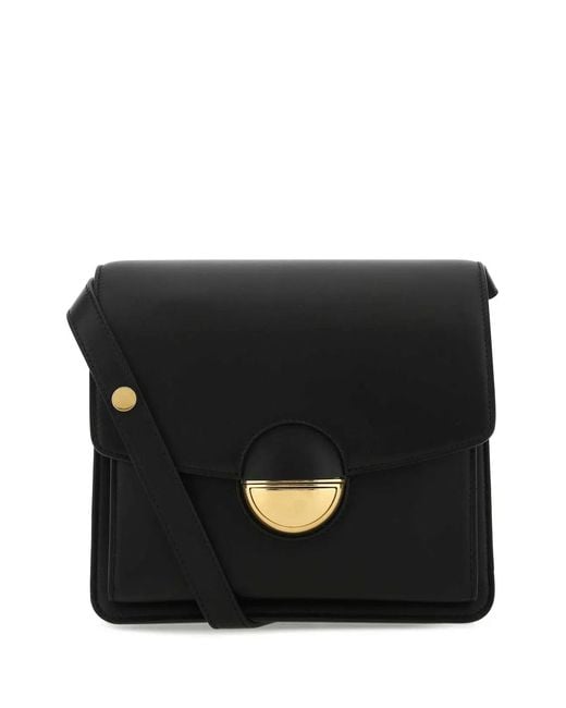 Proenza Schouler Black Leather Dia Shoulder Bag