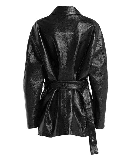 Courreges Black Vinyl Jacket
