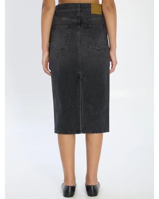 Haikure Black Kim Authentic Denim Skirt