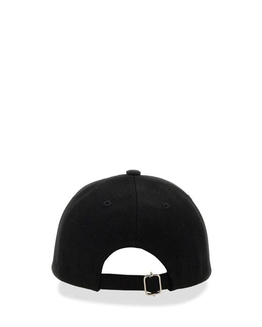 A.P.C. Black Cappello Da Baseball Charlie for men