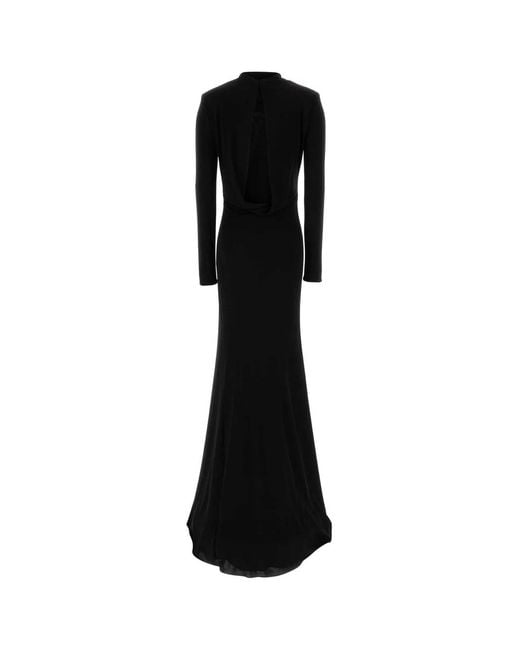 Tom Ford Black Crepe Jersey Evening Dress