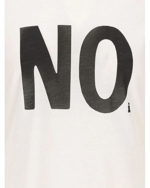 Fendi White No Print Cotton T-Shirt