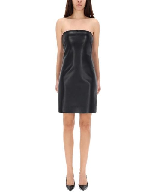 Courreges Black Courregès Mini Bustier Lingerie Dress