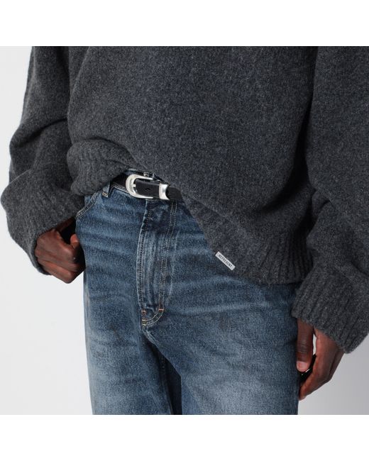Represent Black Dark Wool-Blend Sweater for men