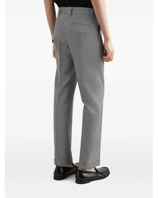 Dolce & Gabbana Gray Dolce & Gabbana Cotton Trousers for men