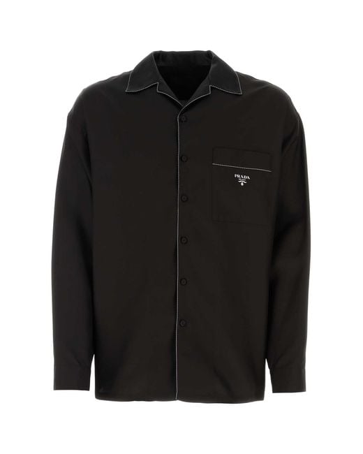 Prada Black Camicia for men