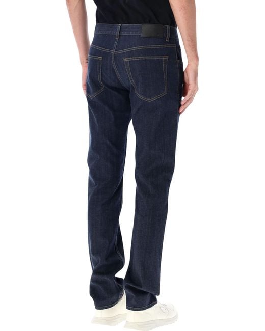Prada Blue Stretch Denim Jeans for men