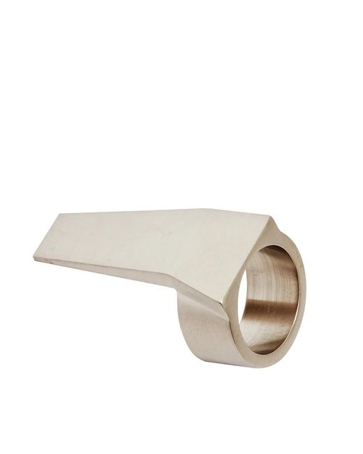 Rick Owens Metallic Brass Trunk Ring for men