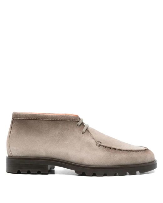 Santoni Brown "Rock" Lace Up for men