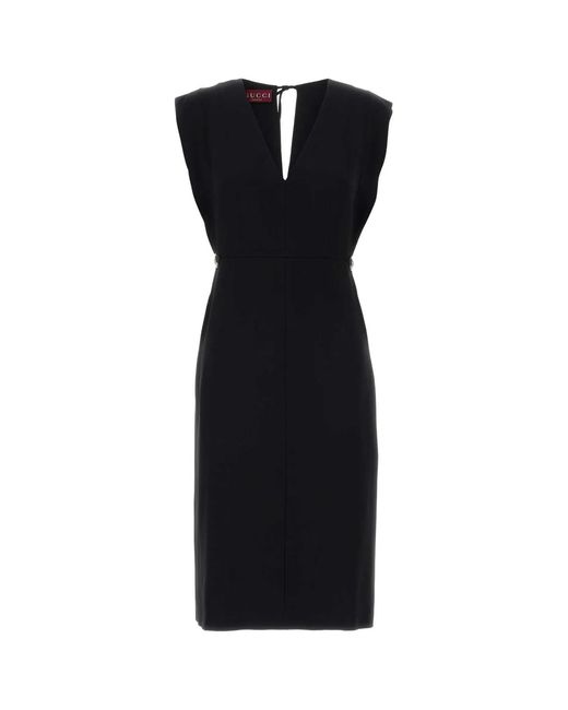 Gucci Black Crepe Dress