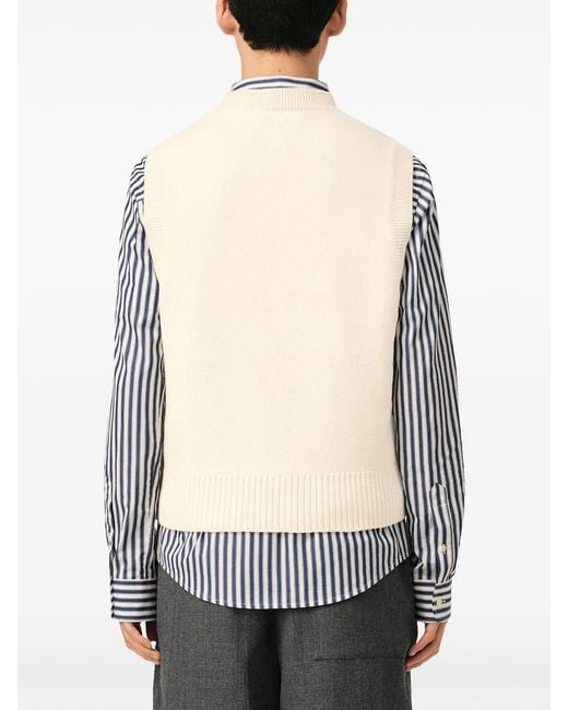 AMI Natural Off Adc Sleevless Sweater for men
