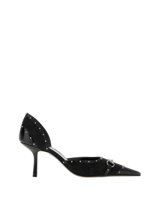 Gucci Black Pump Fabric, L.S