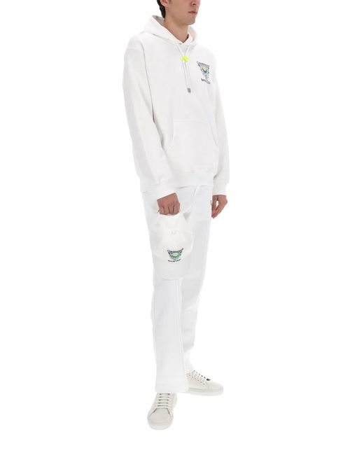 Casablanca White Organic Cotton Trousers for men