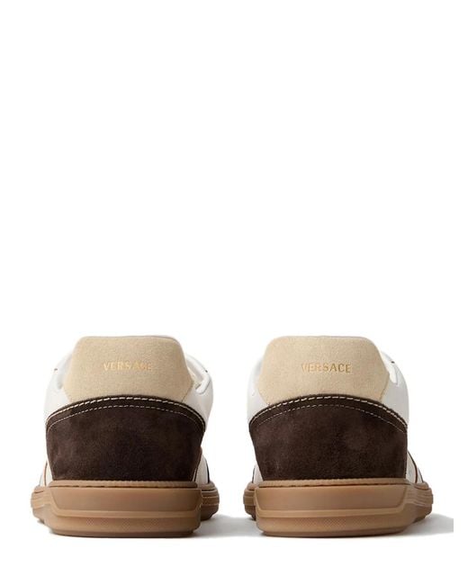 Versace White Greca Court Sneakers for men