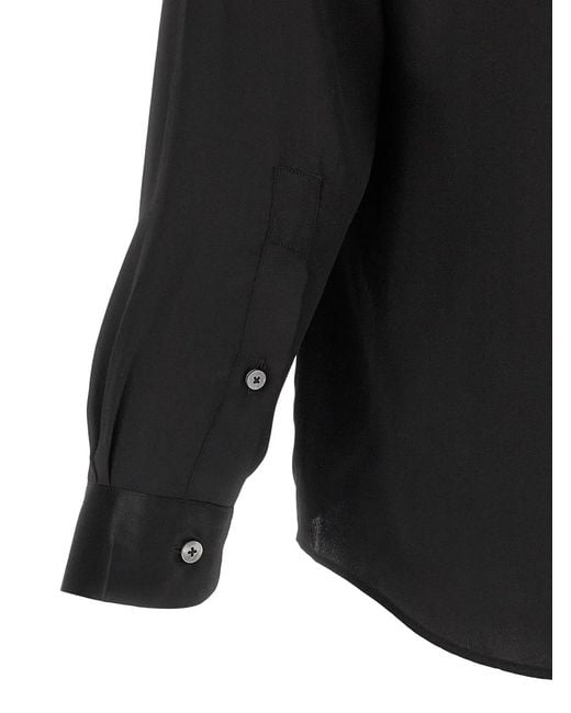 Rivvia Projects Black Silk Shirt for men