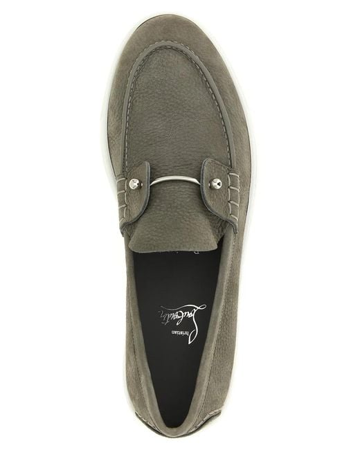 Christian Louboutin Green 'Chambeliboat' Loafers for men