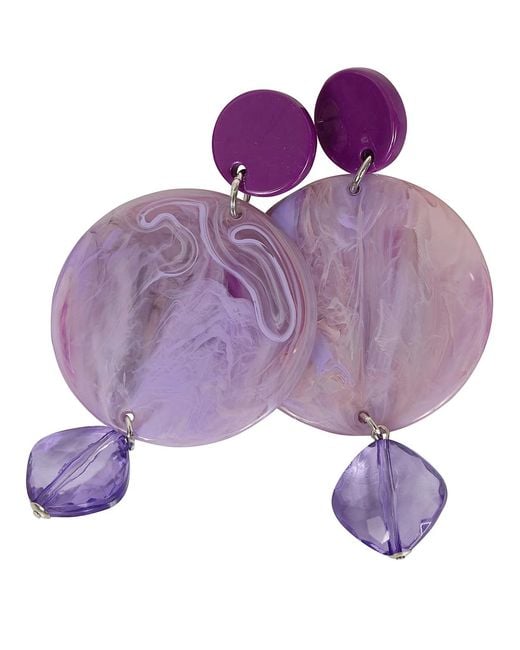 Emporio Armani Purple Earrings