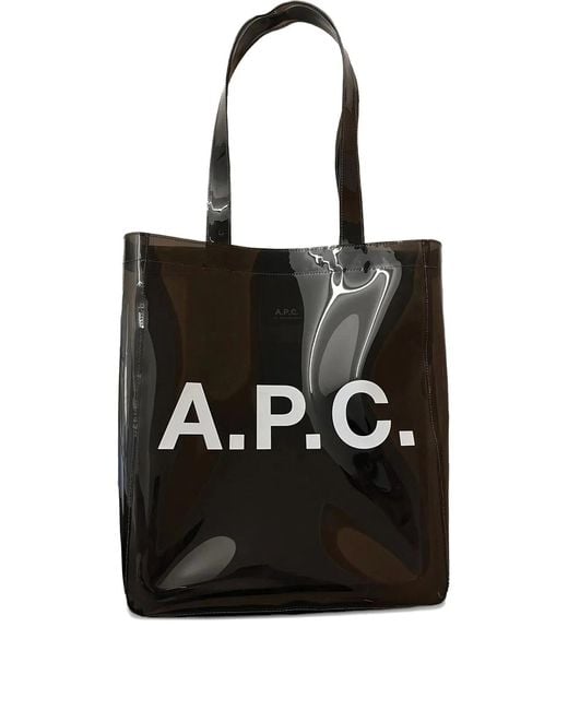 A.P.C. Black "Lou" Tote Bag