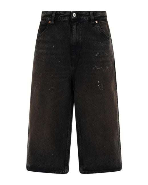 Our Legacy Black Capri Cut Shorts for men