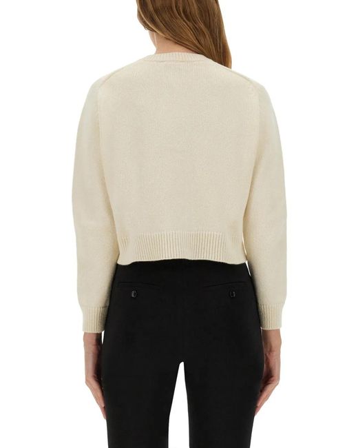 Patou Natural Cardigan With Logo