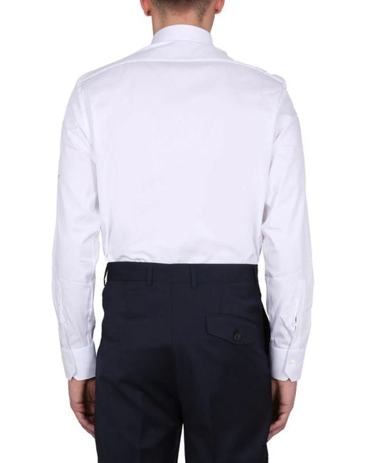 Zegna White Shirt With French Collar for men
