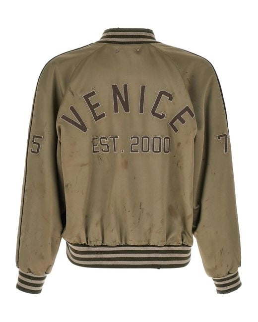 Golden Goose Deluxe Brand Green 'Journey' Bomber Jacket for men