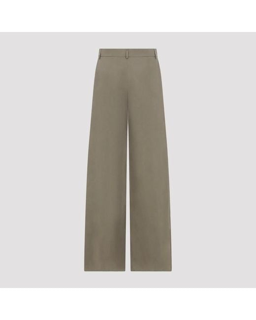 Giorgio Armani Gray Smoky Quartz Linen Trousers