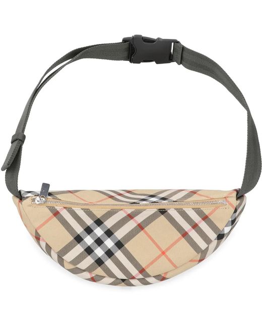 Burberry Natural Technical Fabric Belt Bag for men