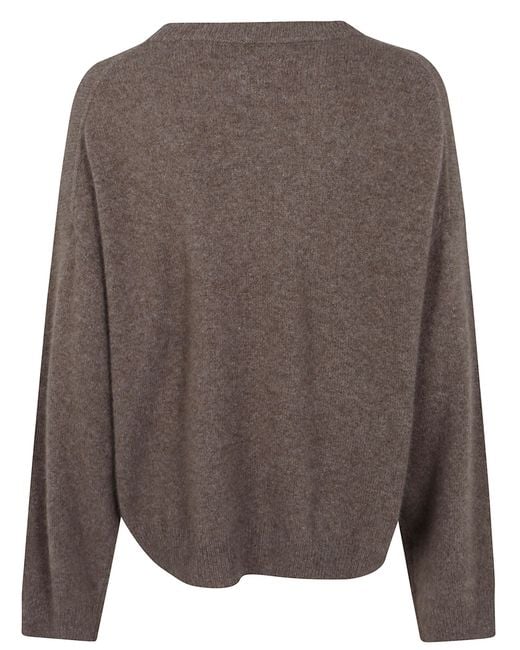 Loulou de Saison Brown "Tristan Lds" Crewneck Sweater