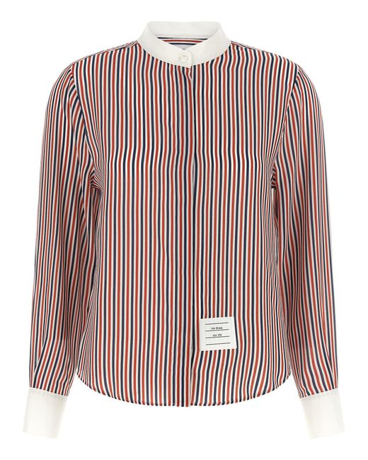 Thom Browne Pink Silk Blouse