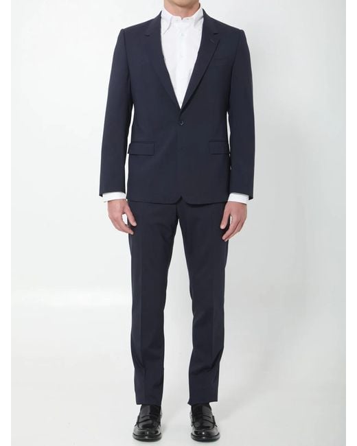 Dolce & Gabbana Blue Dolce&Gabbana Single-Breasted Martini Suit for men