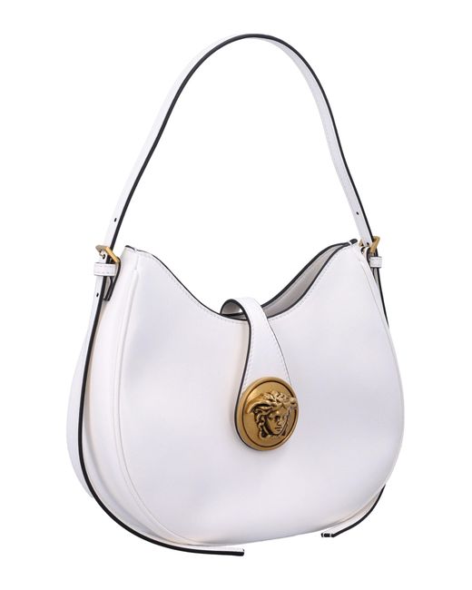 Versace White Small Hobo