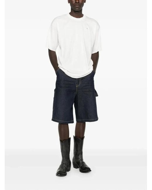 DIESEL White Logo Tee for men