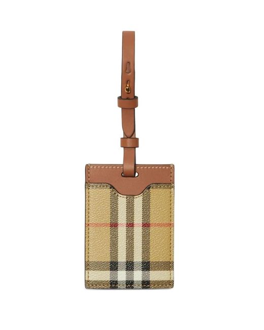 Burberry Metallic Equestrian Knight Leather Cardholder for men