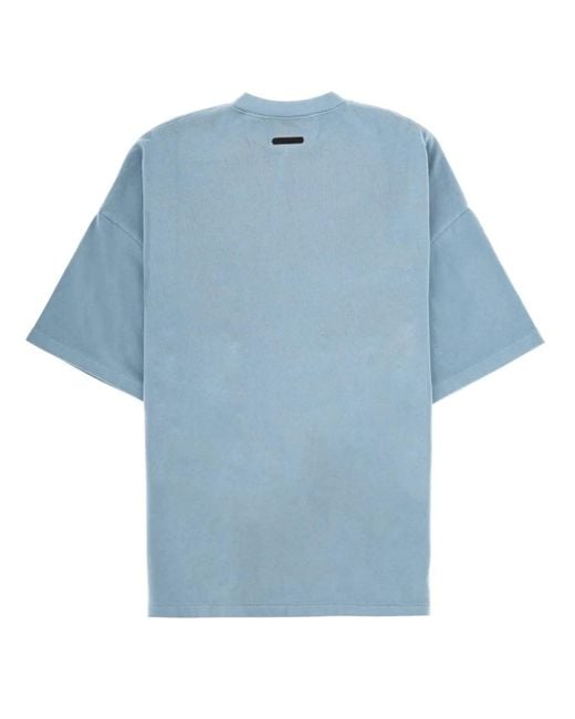 Fear Of God Blue Cotton T-Shirt for men