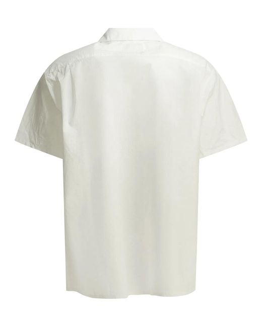 Beams Plus White Pima Cotton Casual Shirt for men