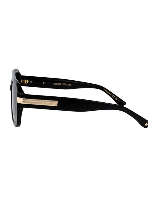 DSquared² Black Acetate Sunglasses for men
