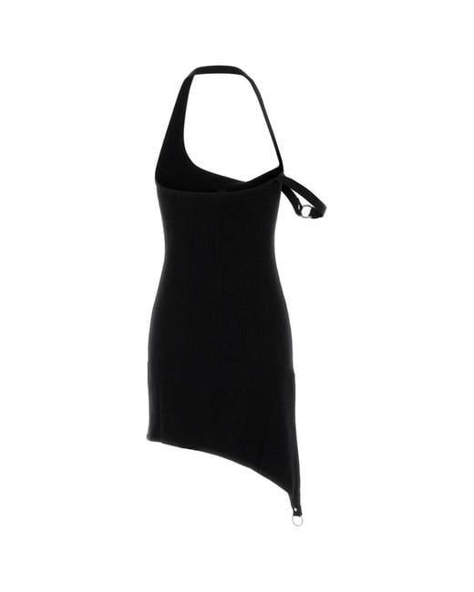 Courreges Black Courregès Viscose Blend Dress