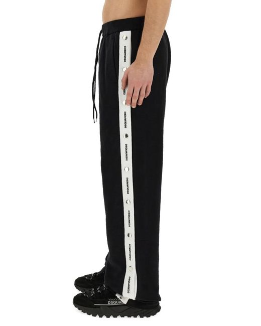 DSquared² Black Jogging Pants for men