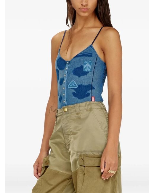 DIESEL Blue Bodysuit