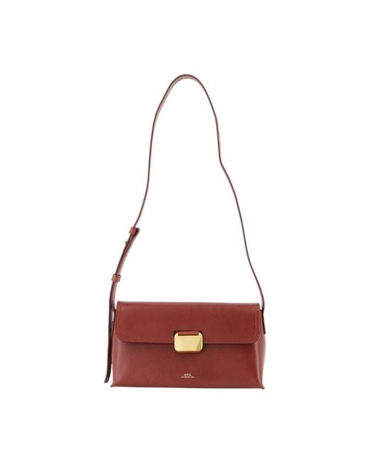 A.P.C. Red Simone Small Shoulder Bag