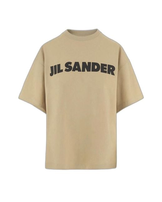 Jil Sander Natural Cotton Tee Shirt