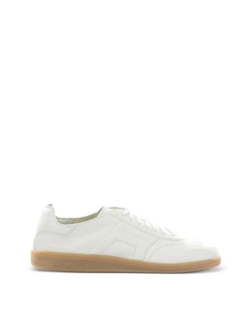 Santoni White "Oly Cube" Sneakers for men