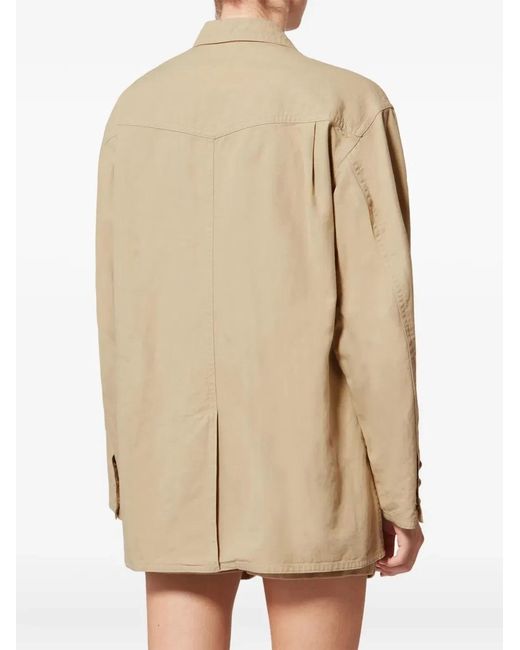 Isabel Marant Natural Cotton Linen Jacket