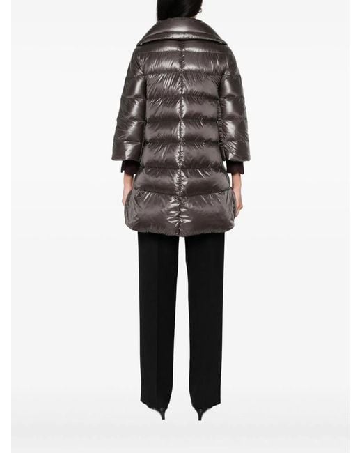 Herno Gray Cleofe Midi Down Jacket