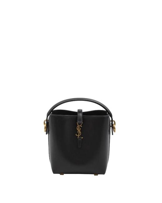 Saint Laurent Black Le 37 Mini Bucket Bag