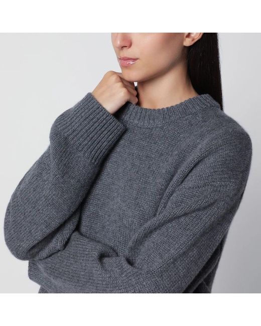 Lisa Yang Gray Noor Crewneck Sweater